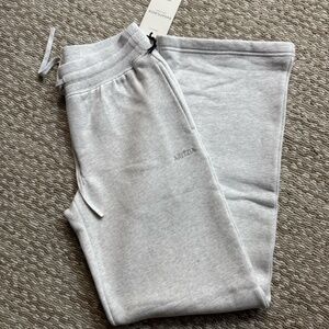 Aritzia Cozy Sweatfleece Perfect Fit Banded Sweatpant-size XS-heather chrome-NWT
